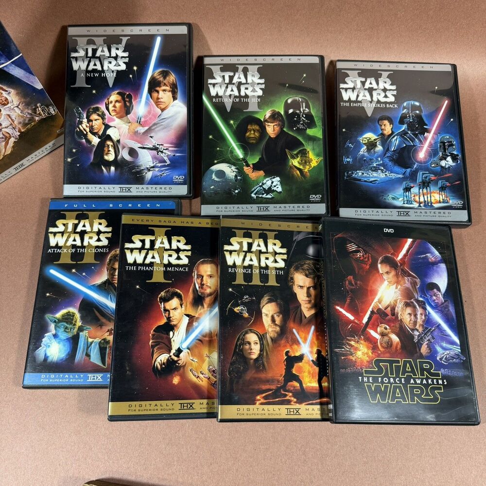 Star Wars Complete Saga DVD Lot 7 Movies All in Excellent Condition!